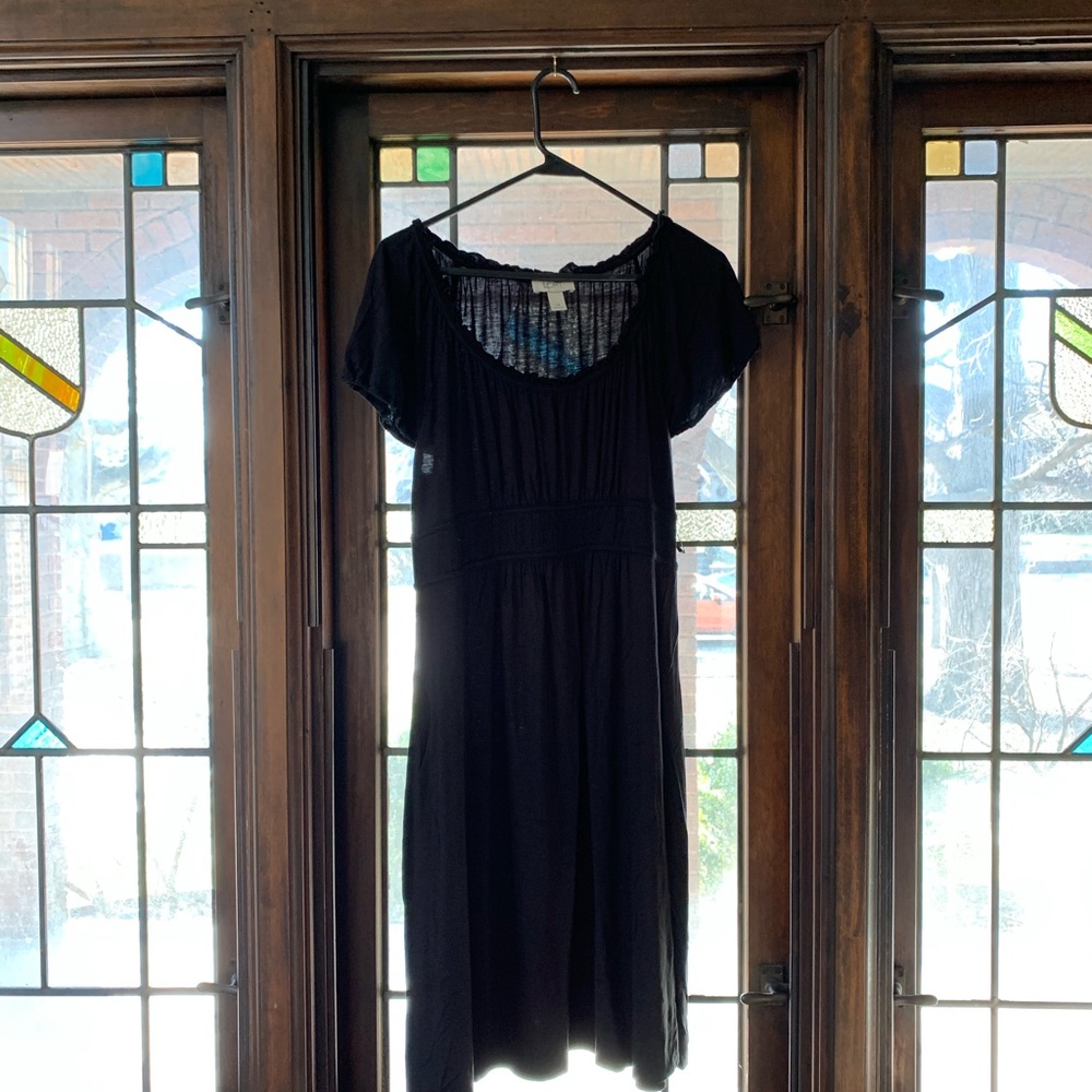 Cute short sleeve dress, black
